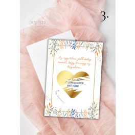 Színes virágos - Baba bejelentő kaparós sorsjegy