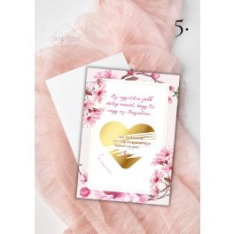 Rózsaszín virágos - Baba bejelentő kaparós sorsjegy
