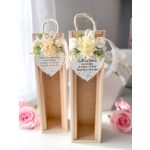 Bortartó fa doboz, örömapáknak/papáknak - NATÚR - SZÜLŐKÖSZÖNTŐ AJÁNDÉK 