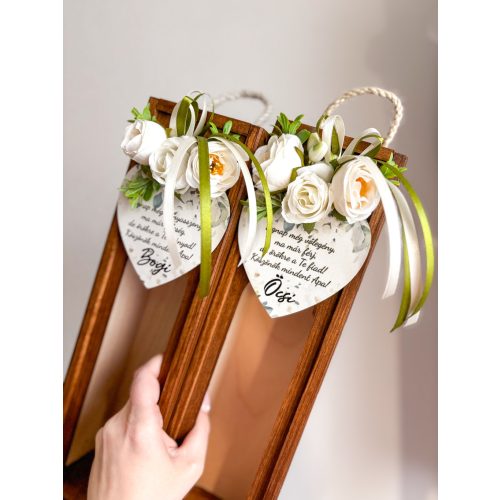 Bortartó fa doboz, örömapáknak/papáknak - SÖTÉTDIÓ (festett) - SZÜLŐKÖSZÖNTŐ AJÁNDÉK 