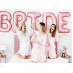 VÁLLSZALAG FEHÉR, ROSE GOLD BETŰKKEL, TEAM BRIDE, 75CM