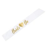 Vállszalag fehér vagy rózsaszín, Bride to be, 75cm