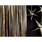 Party függöny, metál arany, 90 X 250 cm