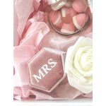 Hexagon bársony gyűrűtartó (többféle)