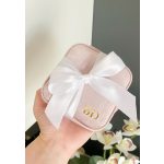 Bársony ékszerdoboz 10x10 cm, névvel, többféle 