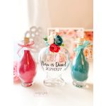 Üveg szív homokceremónia szett