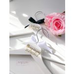 BASIC Esküvői vállfa, KÖZÉPEN egyedi felirattal (1 db)