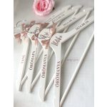 PREMIUM Esküvői vállfa, EGYEDI FELIRATOKKAL (1 db)