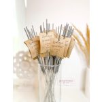 Csillagszóró esküvőre, egyedi kártyával - 16cm/40cm (min. 30db)