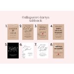 Csillagszóró esküvőre, egyedi kártyával - 16cm/40cm (min. 30db)