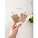 Csillagszóró esküvőre, egyedi kártyával - 16cm/40cm (min. 30db)