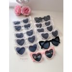 Esküvői / Koszorúslány szív party napszemüveg (4 színben)