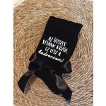 Egyedi feliratos esküvői férfi zokni, pamut