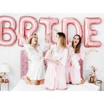 Bride óriás fólia lufi, rose gold, 280x86cm