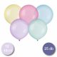 KRISTÁLY, SZÍNES LATEX LUFI, GÖMB, 48 CM ÁTMÉRŐ, 25 DB/CSOMAG