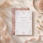 Pastel Garden - Dustyrose-Púder - Esküvői Meghívó A6