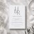 Soft Minimalism - Fekete-Fehér Elegáns - Esküvői Meghívó A6