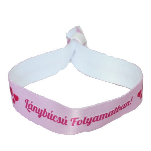 LÁNYBÚCSÚ FOLYAMATBAN! RÓZSASZÍN KARSZALAG
