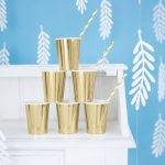 PARTY POHÁR, ARANY, 6 DB/CS, 220 ML