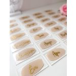 Plexi 2in1 ültetőkártya & köszönetajándék (mágnessel)