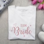Team Bride Rose Gold feliratos - Lánybúcsús póló