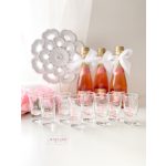 Pálinkás névre szóló pohár, 2cl (köszönetajándék, Lánybúcsú, legénybúcsú)