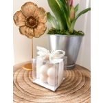 Bubble gyertya - köszönetajándék esküvőre 