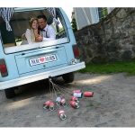 ESKÜVŐI DOBOZOK, RETRO, 14 X 7 CM