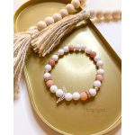 Ásvány karkötő díszdobozban, egyedi szöveggel - SZÜLŐKÖSZÖNTŐ AJÁNDÉK