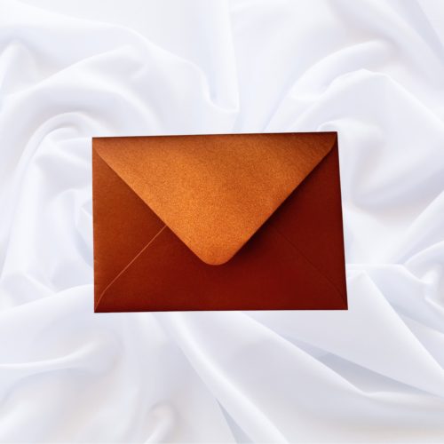 RÉZ boríték selyemfényű/gyöngyházfényű A6