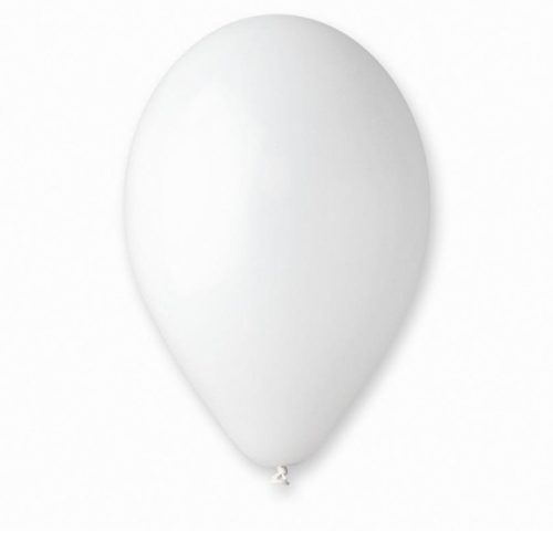 PASZTEL, FEHÉR, 10 DB GÖMB, 12", 30 CM