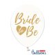 BRIDE TO BE LATEX LUFI, ÁTLÁTSZÓ, ARANY FELIRAT, 5 DB/CSOMAG
