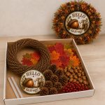 Őszi ajtókopogtató DIY box – „Hát itt vagy!”