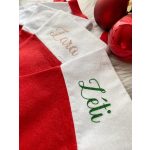 Mikulás csizma névvel /egyedi felirattal 30 cm