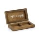 Gyűrűtartó box fából, 10 X 5,5 cm