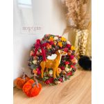 Őszi ajtókopogtató 24 cm, ŐZIKÉVEL