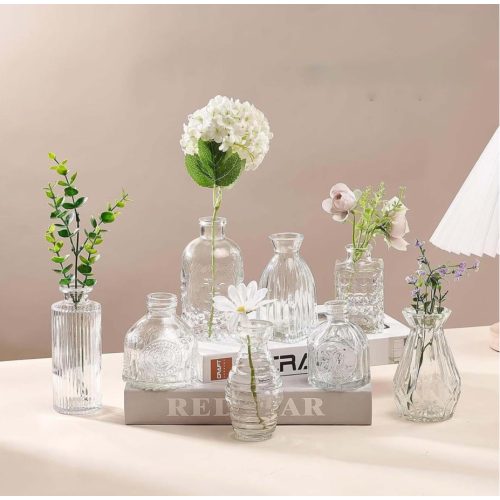 Rusztikus Mini üveg váza | BÉRELHETŐ VESZPRÉMBEN 