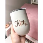 Tumbler Duplafalú, thermo pohár műanyag ivófedéllel, 350 ml - egyedi designnal