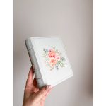 Virágos könyv, idézettel 17x14x4,5cm - SZÜLŐKÖSZÖNTŐ AJÁNDÉK 