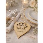 Natúr fa MÁGNES SZÍV - Gravírozott köszönetajándék