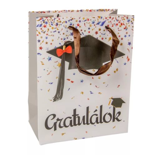 AJÁNDÉKTASAK BALLAGÁSI GRATULÁLOK SAPI 26X32CM