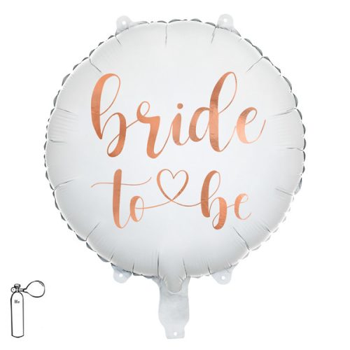 BRIDE TO BE, FÓLIA LUFI, KEREK, 45 CM