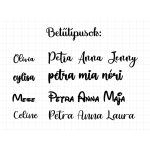 WHITE - Karácsonyi gömb (névre szóló, egyedi felirattal) 8 CM