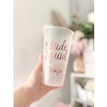 RE POHÁR, Lánybúcsús néves pohár (többféle design) 500 ml