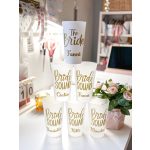 RE POHÁR, Lánybúcsús néves pohár (többféle design) 500 ml