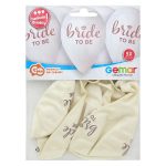 BRIDE TO BE LATEX LUFI, FEHÉR, 5 DB/CSOMAG