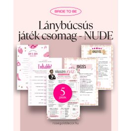 Lánybúcsús játék csomag - NUDE (5 db játék)