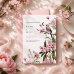 Botanical Love – Virágos-Madaras Esküvői Meghívó