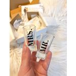 MR & MRS esküvői röviditalos / pálinkás pohár szett, díszdobozban 