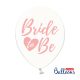 BRIDE TO BE LATEX LUFI, ÁTLÁTSZÓ, PINK FELIRAT, 5 DB/CSOMAG